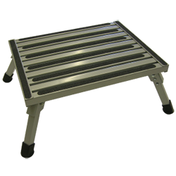Large steel folding safety step